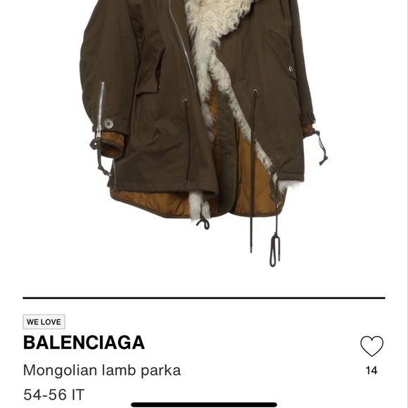 Balenciaga Mongolian trimmed cargo coat - Picture 13 of 13